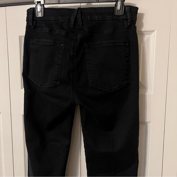 Good American Pull On Straight Black Jeans Size Large - Picture 6 of 12